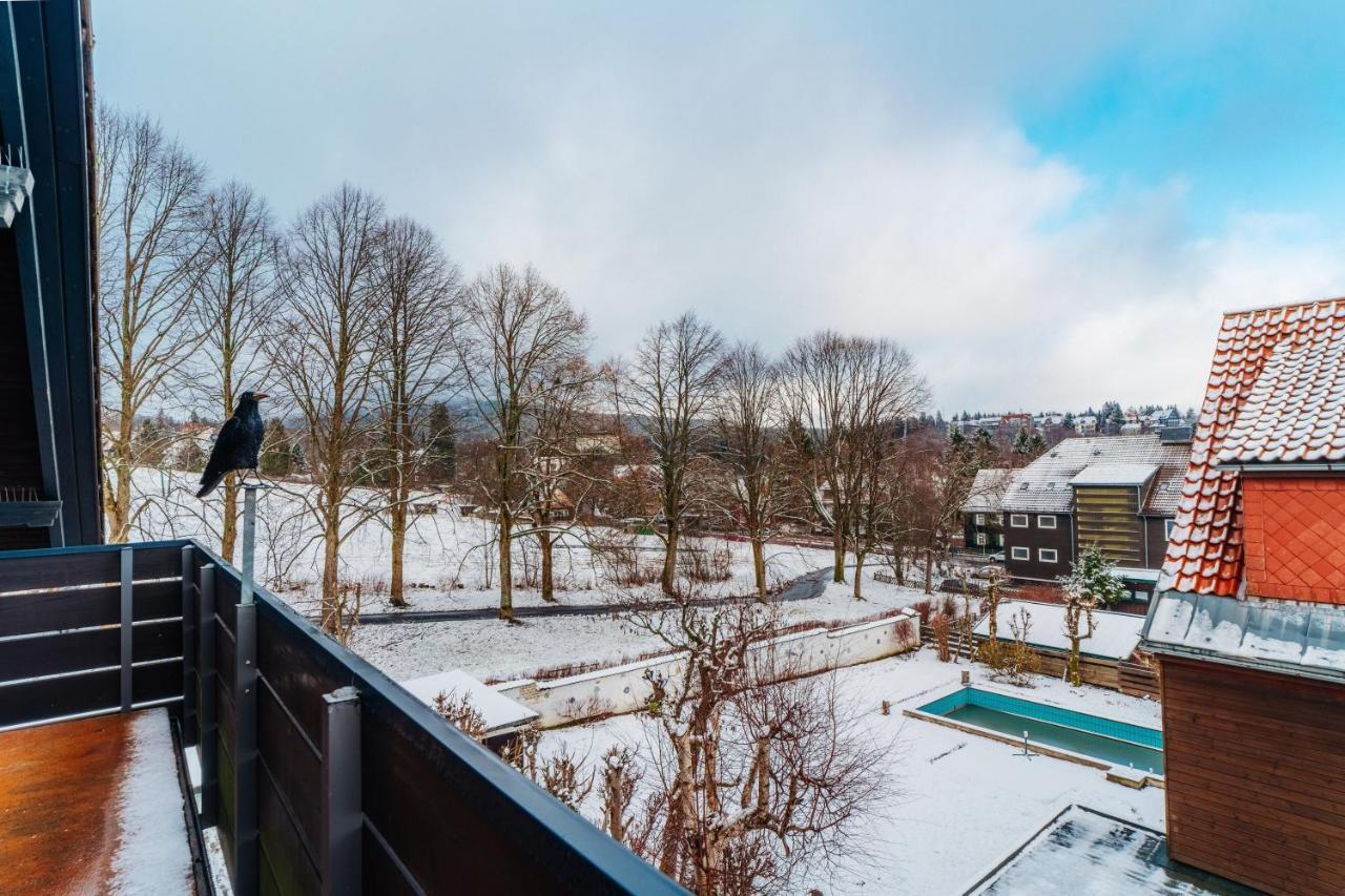Grosse Wohnung - Boxspring - Rodelwiese - Balkon - 4 Personen Braunlage Eksteriør billede